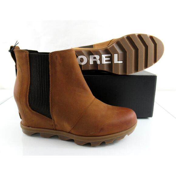 Sorel Evie II Waterproof Chelsea Booties Ankle Boots Taffy / Gum Tan - Picture 6 of 6